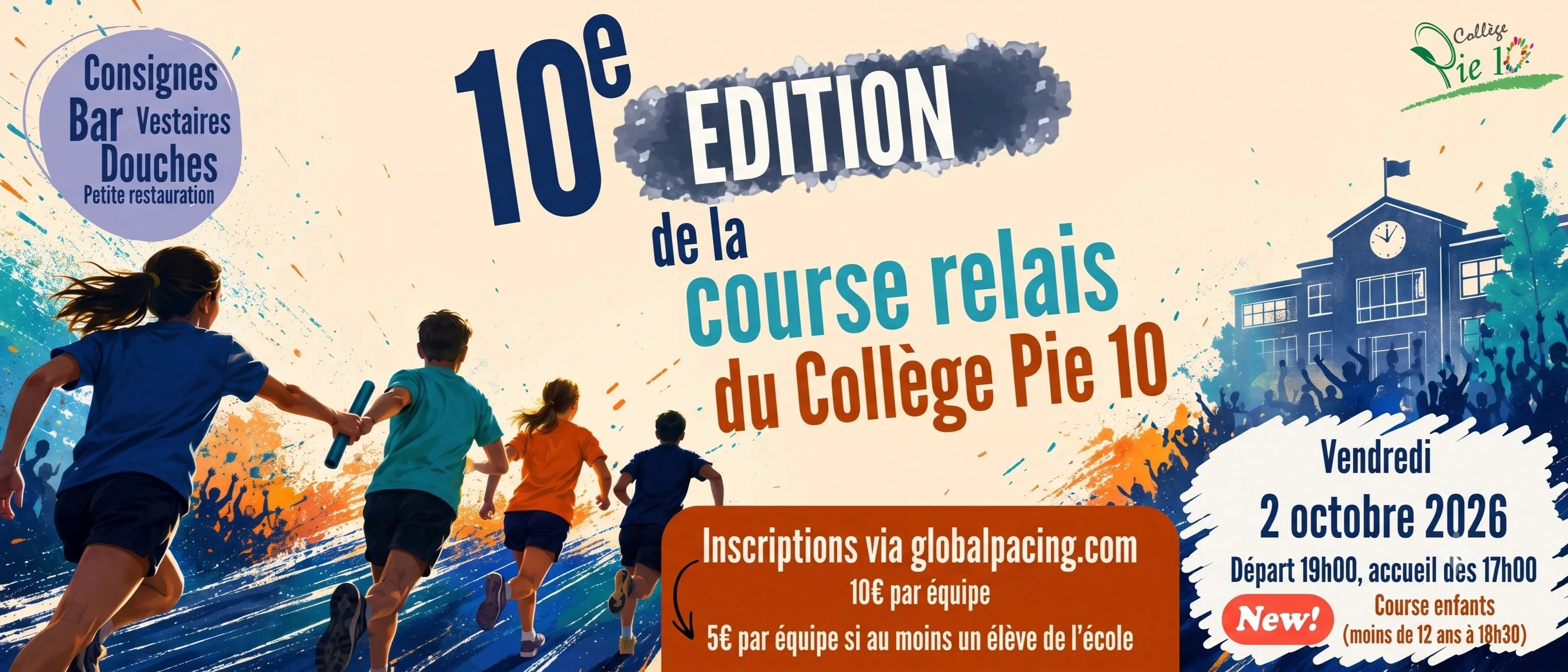 10e course relais du collège pie 10