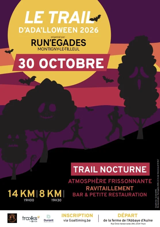 Le trail d'Ada'lloween 2026 (Montigny-le-Tilleul)