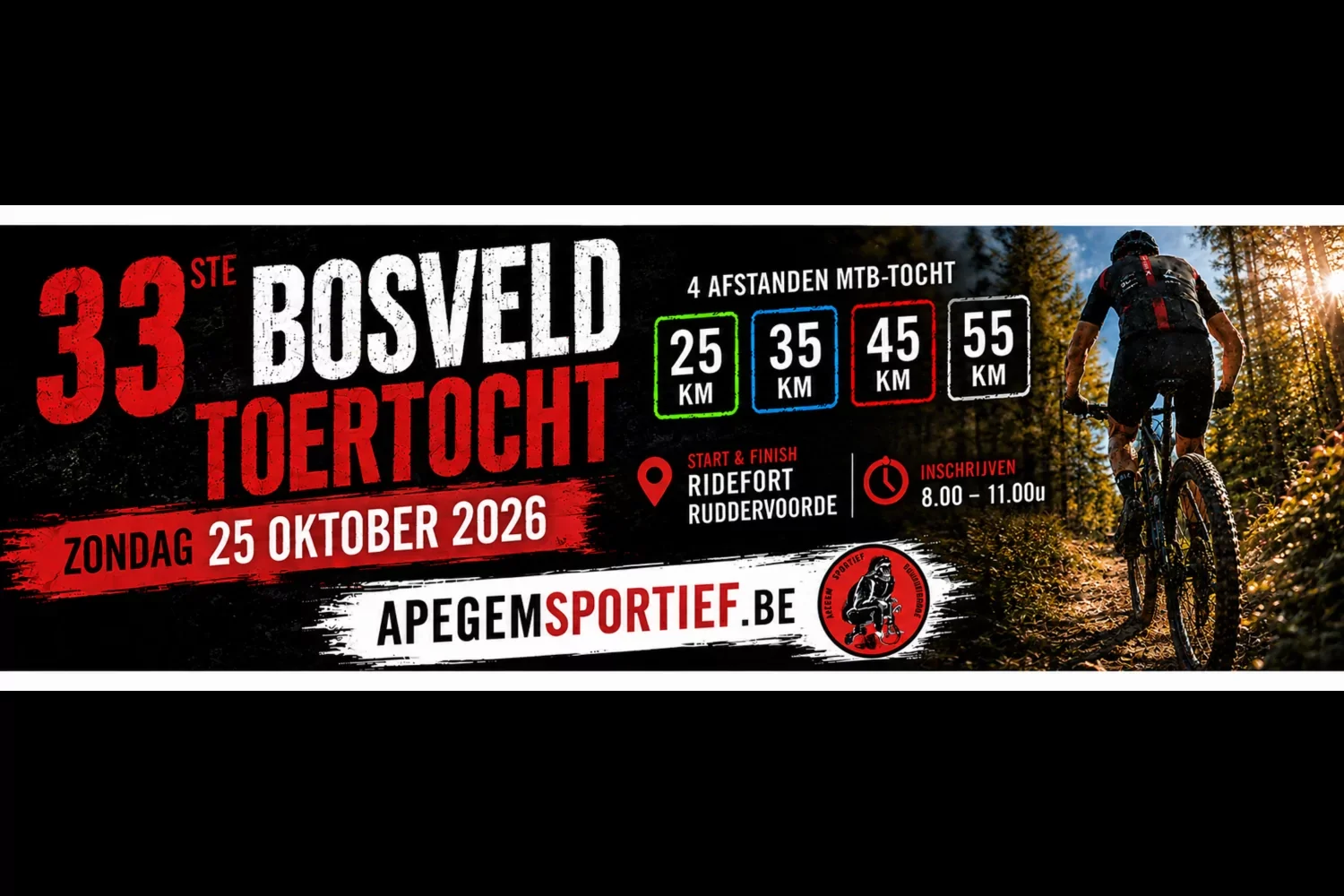 33ste Bos- veldtoertocht Memorial Wilfried en Sonja David