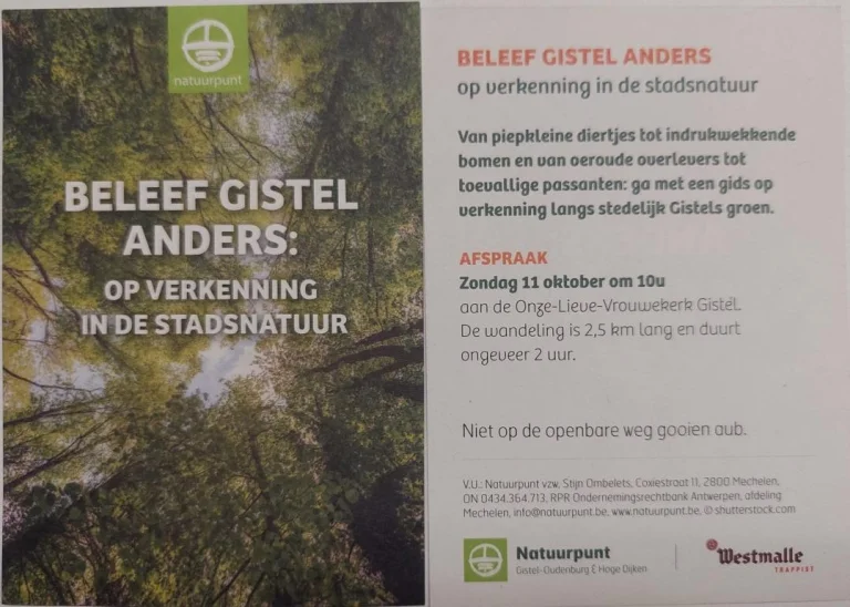 Beleef Gistel Anders: op verkenning in de stadsnatuur
