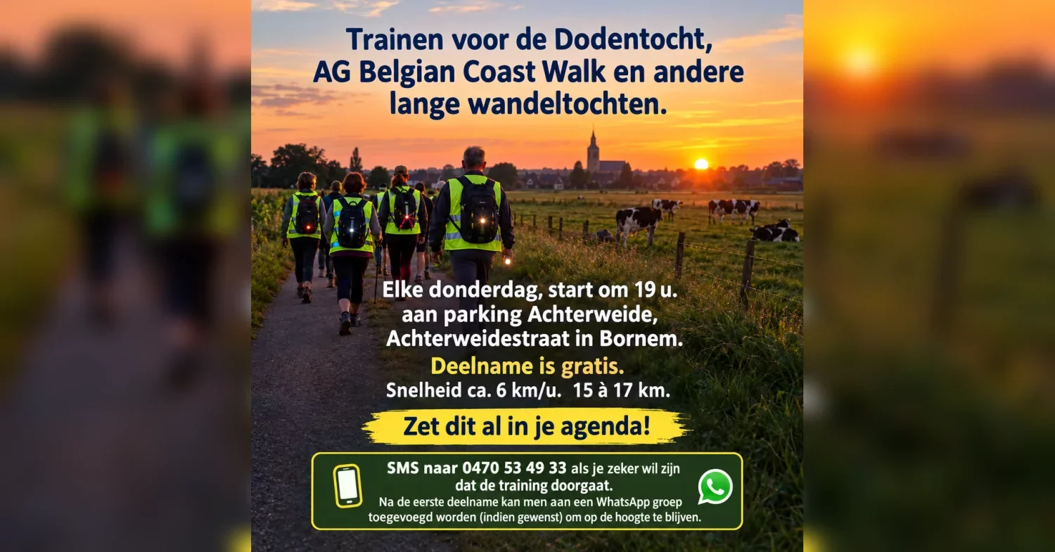 Training Dodentocht en andere lange wandeltochten - 1 oktober 2026